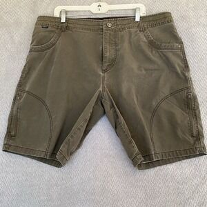 Kuhl Shorts Mens 40 Outdoor Hiking Vintage Patina Dye Cotton Cargo